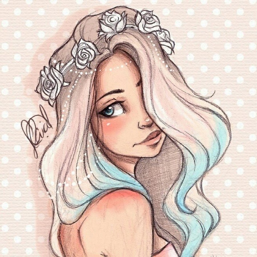 Срисовки для девочек для 6