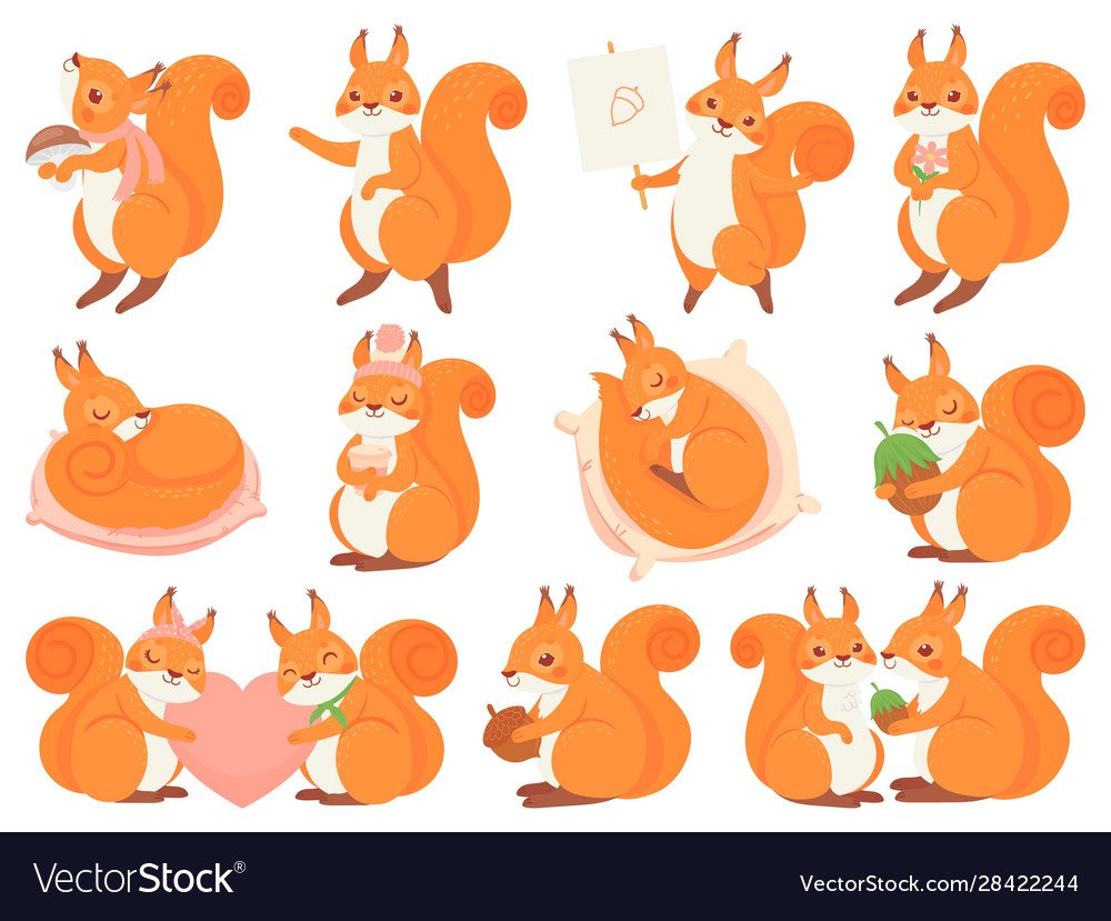 Наклейка Белочка