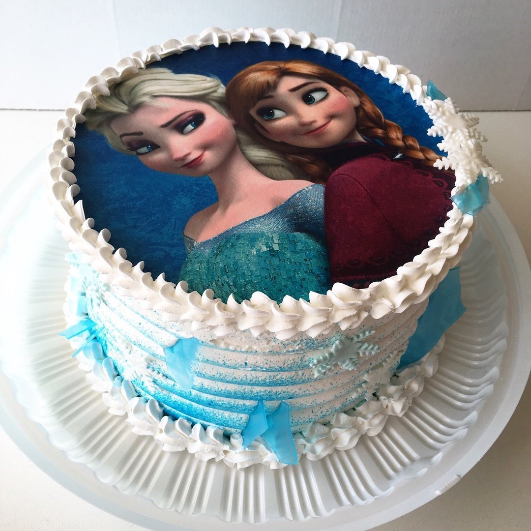 Сахарная картинка эльза холодное сердце