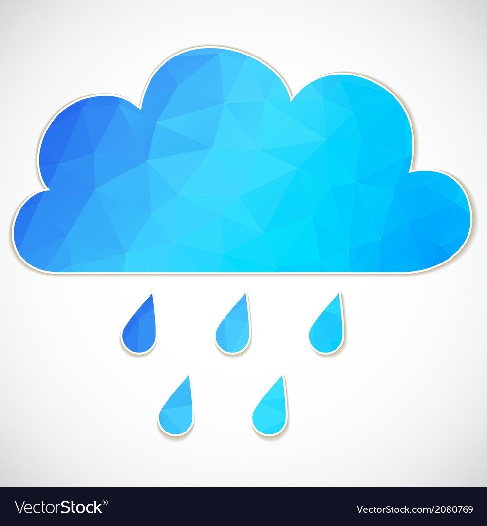 Тучка с каплями