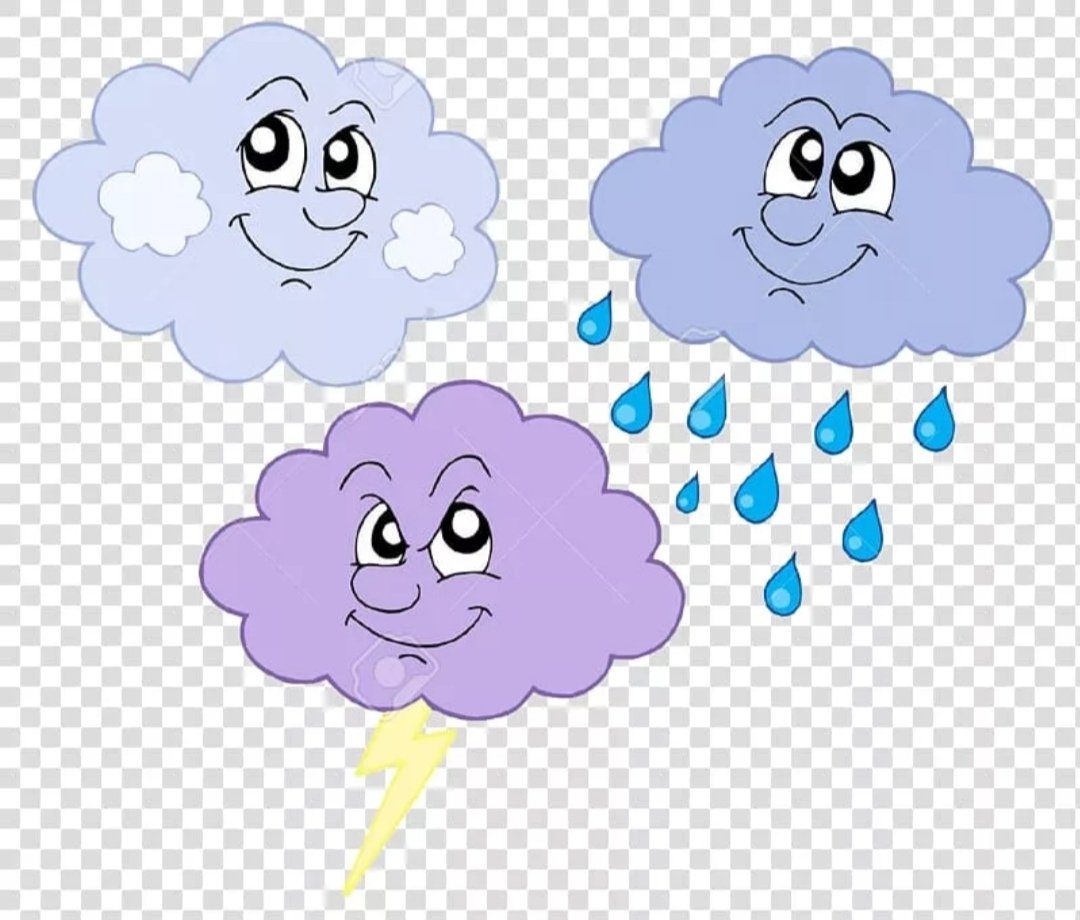 Облака с разными эмоциями