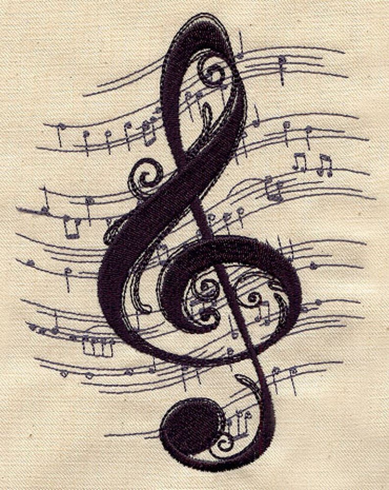 Скрипичный ключ арт