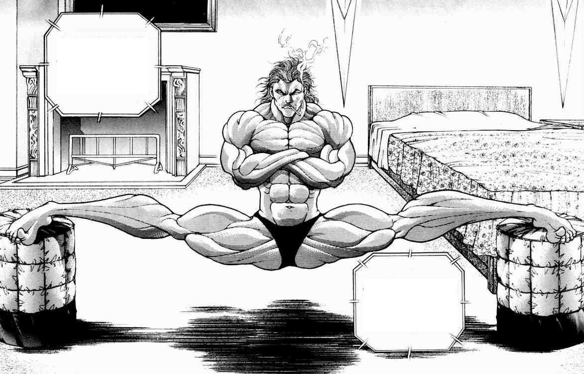 Ханма Юдзиро спина