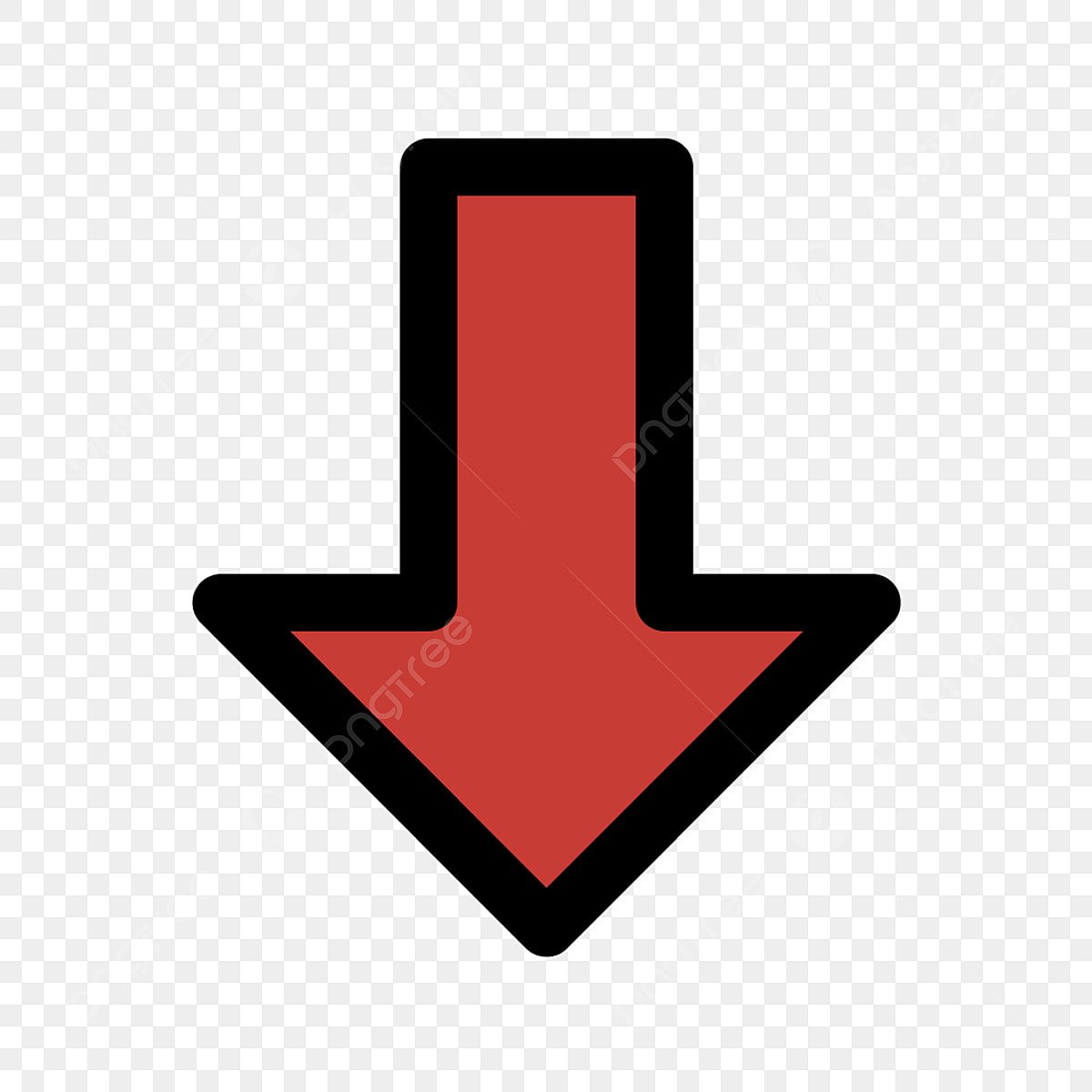 Векторная стрелка вниз