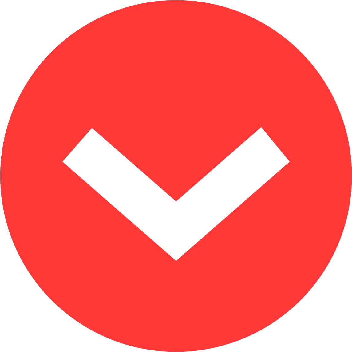 Красный значок