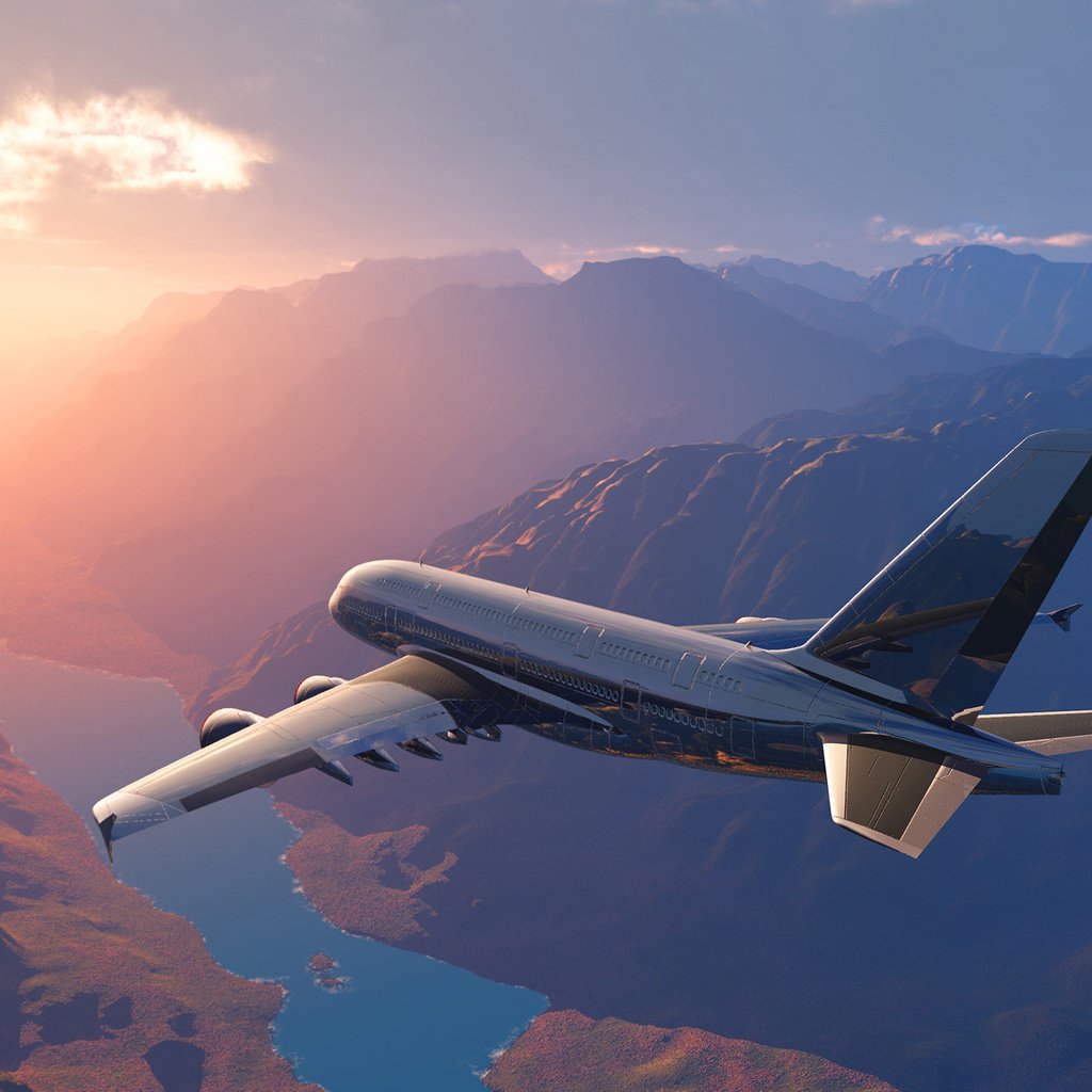 Самолет в горах