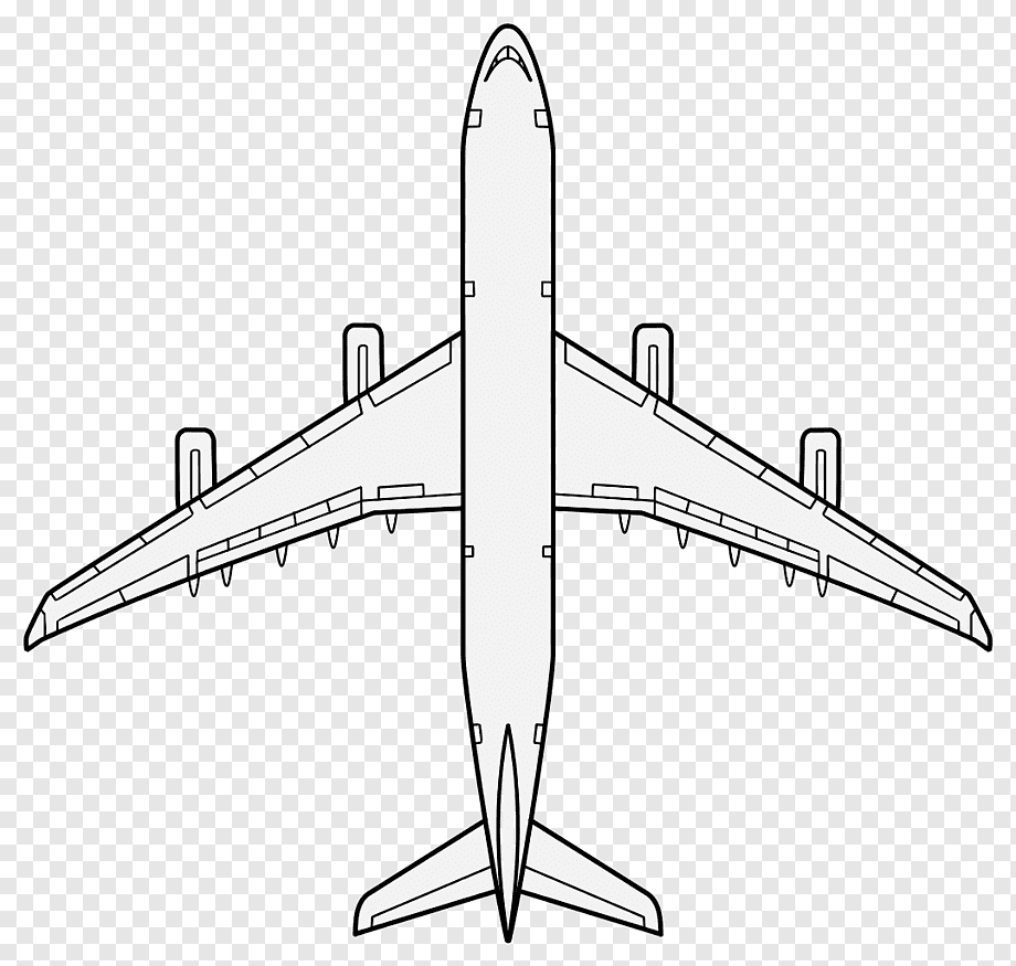 Самолет вид сбоку Airbus