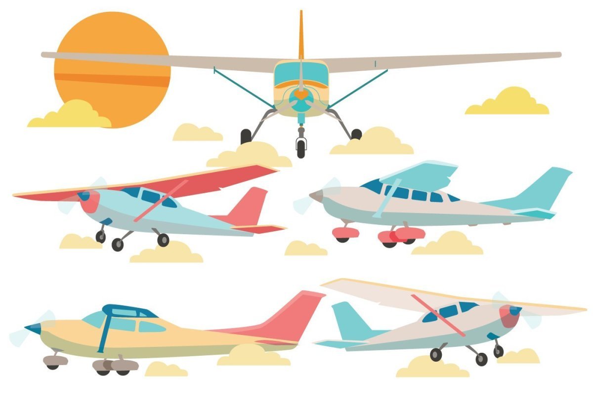 Самолет вектор