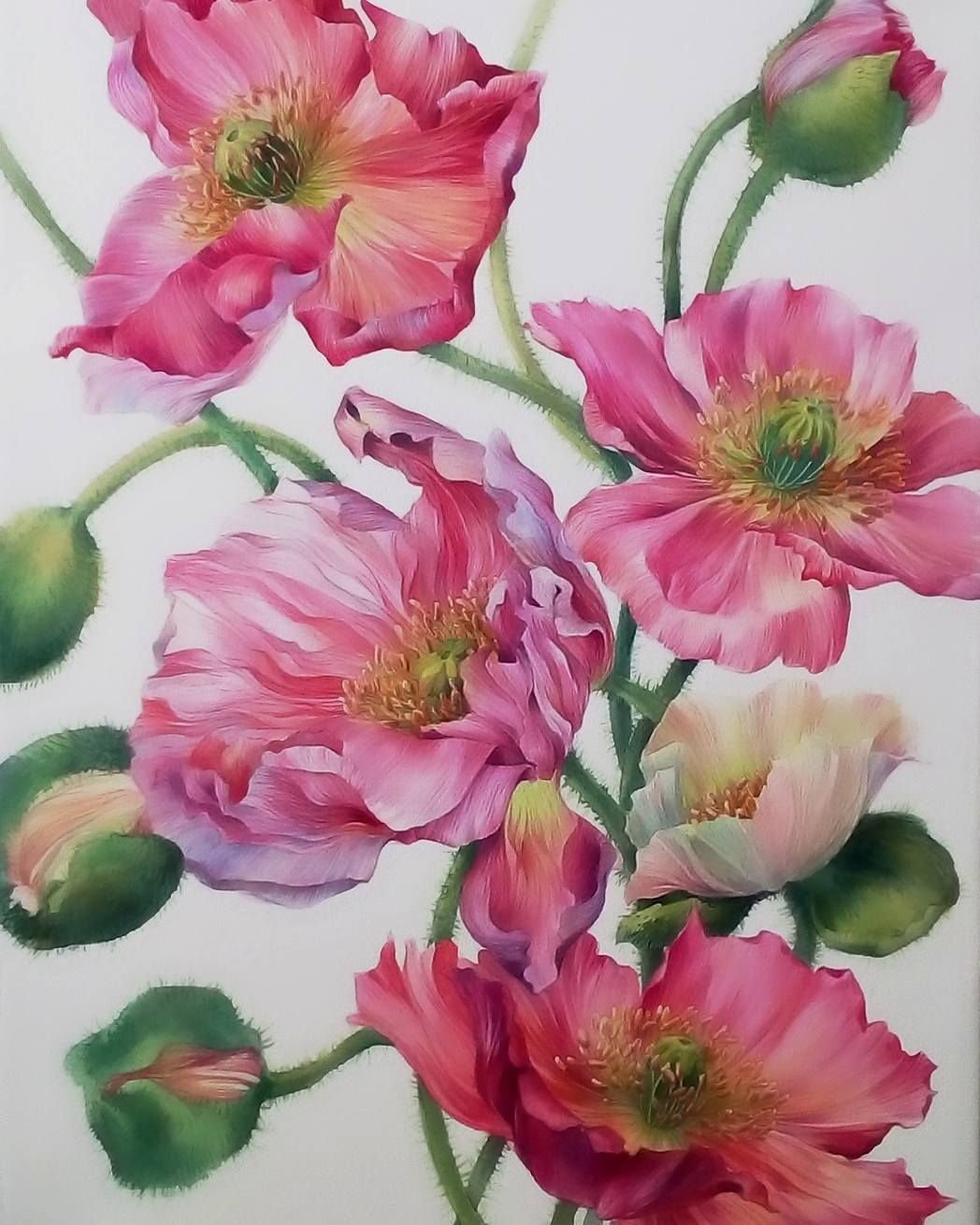 Marney акварель цветы