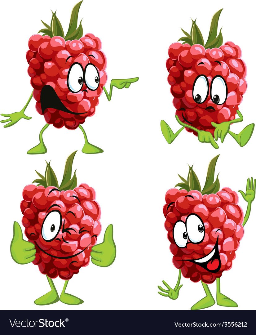 Маска малины для детей