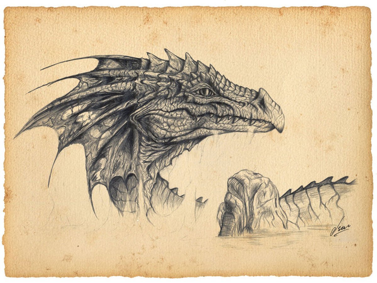 Дракон арт милый