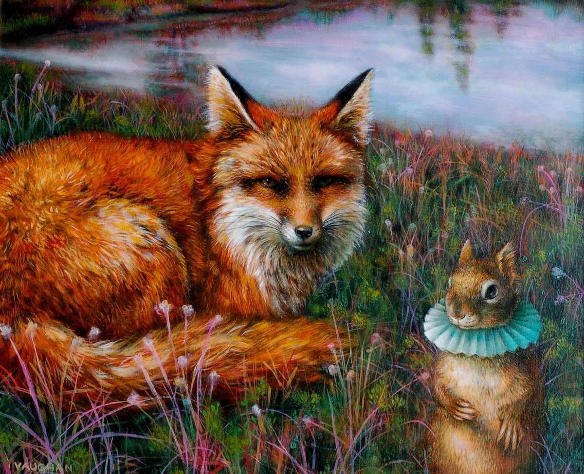 Белка и лиса