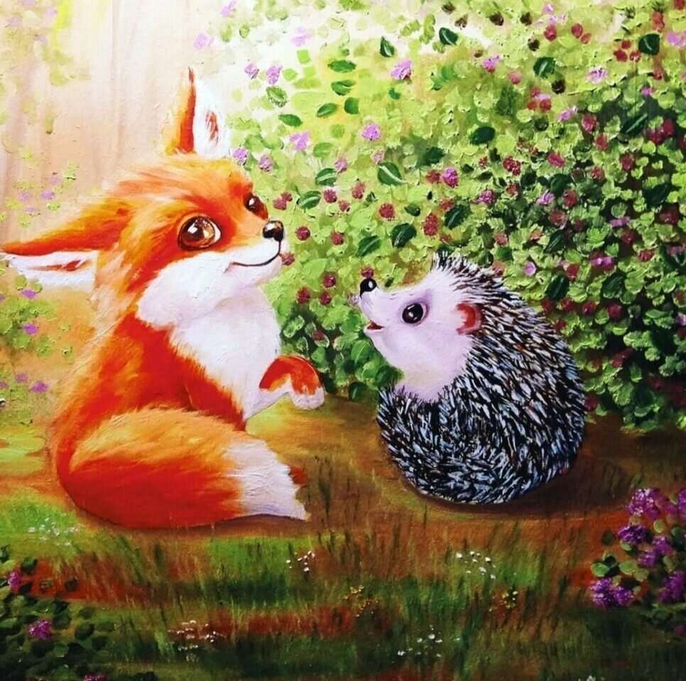 Лисы и белки