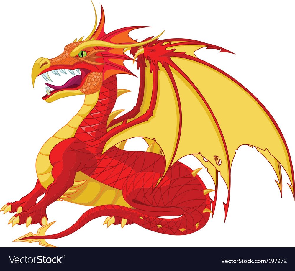 Тату дракона на белом фоне