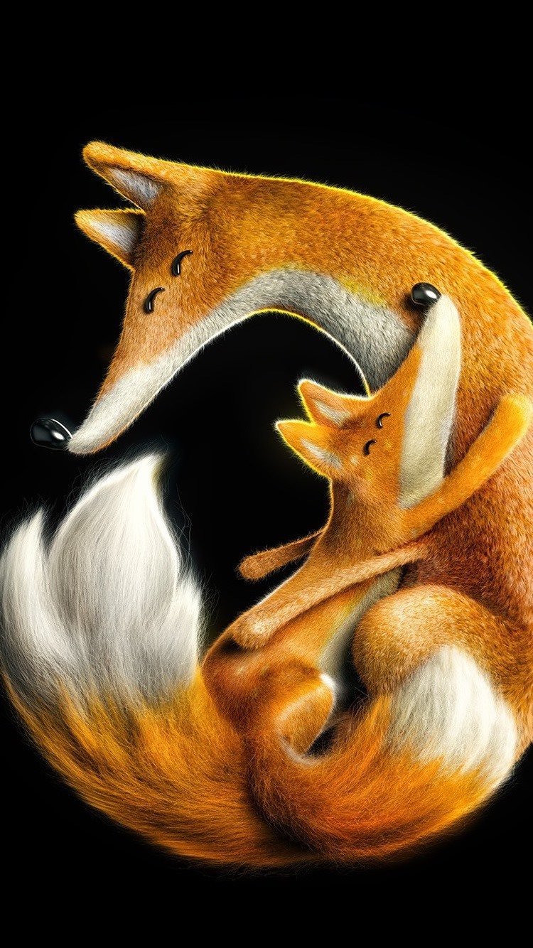 Белка и лиса