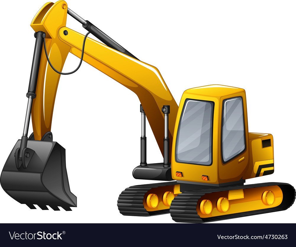 Торт со строительной техникой