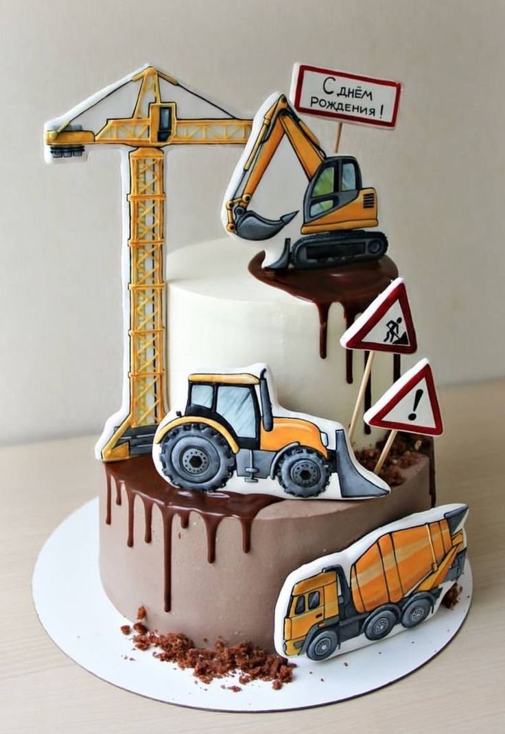 Торт для экскаваторщика