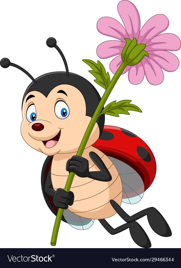 Божьи коровки мультяшки