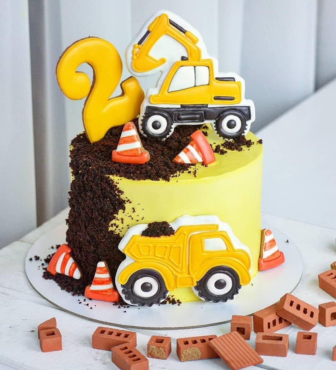 Торт стройка детский