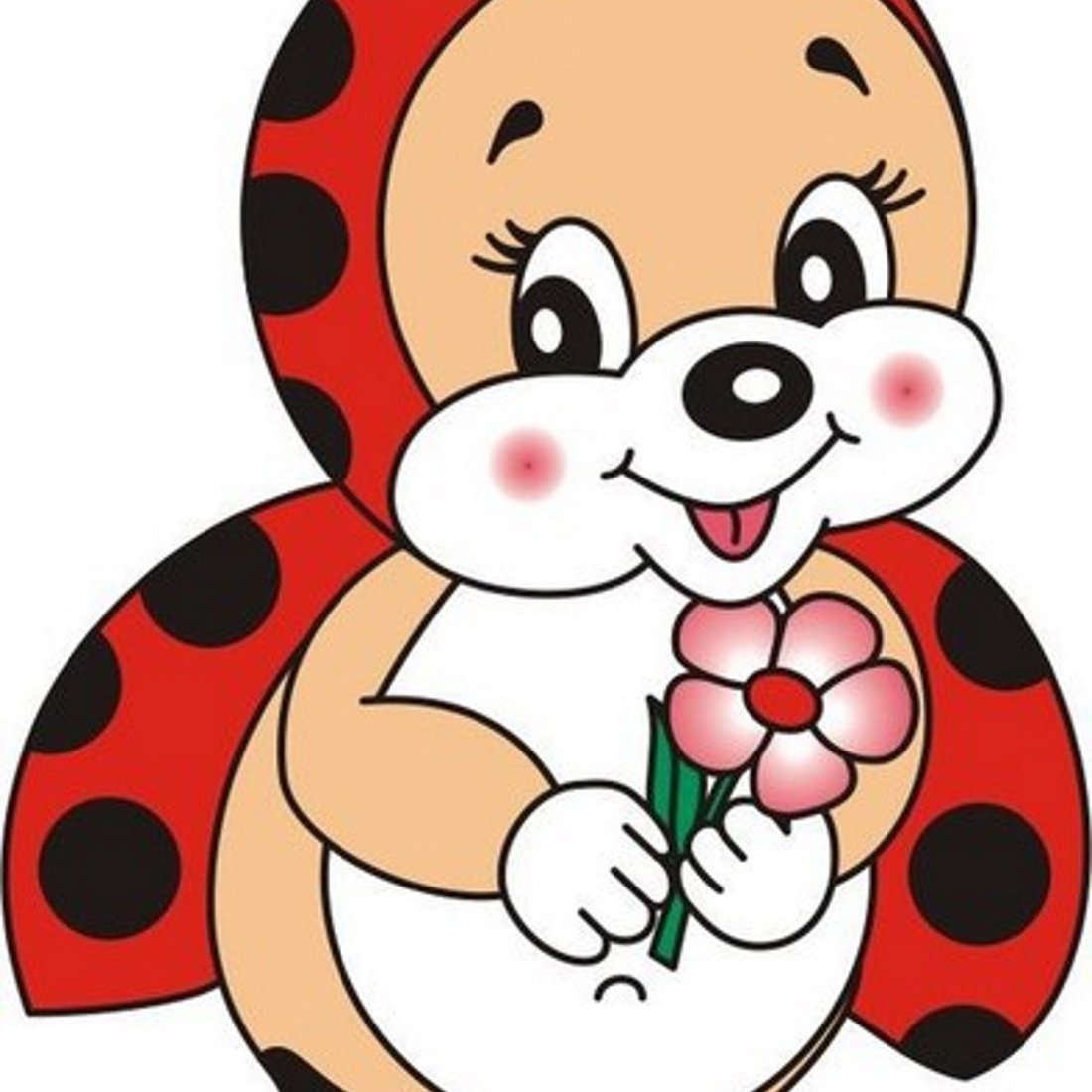 Разноцветные Божьи коровки для детей
