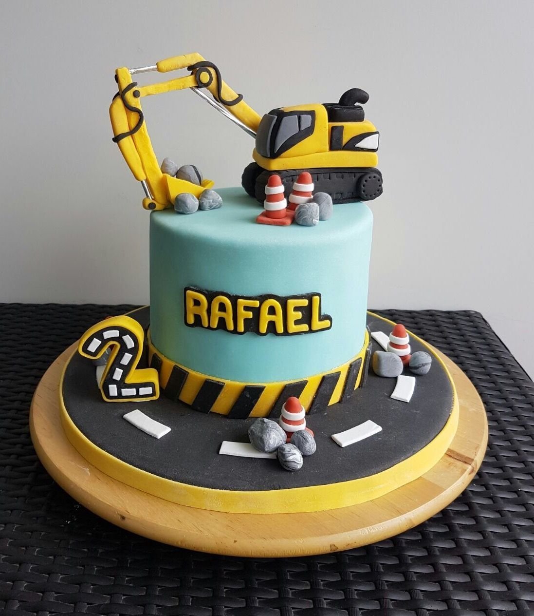 Торт строительная техника детский