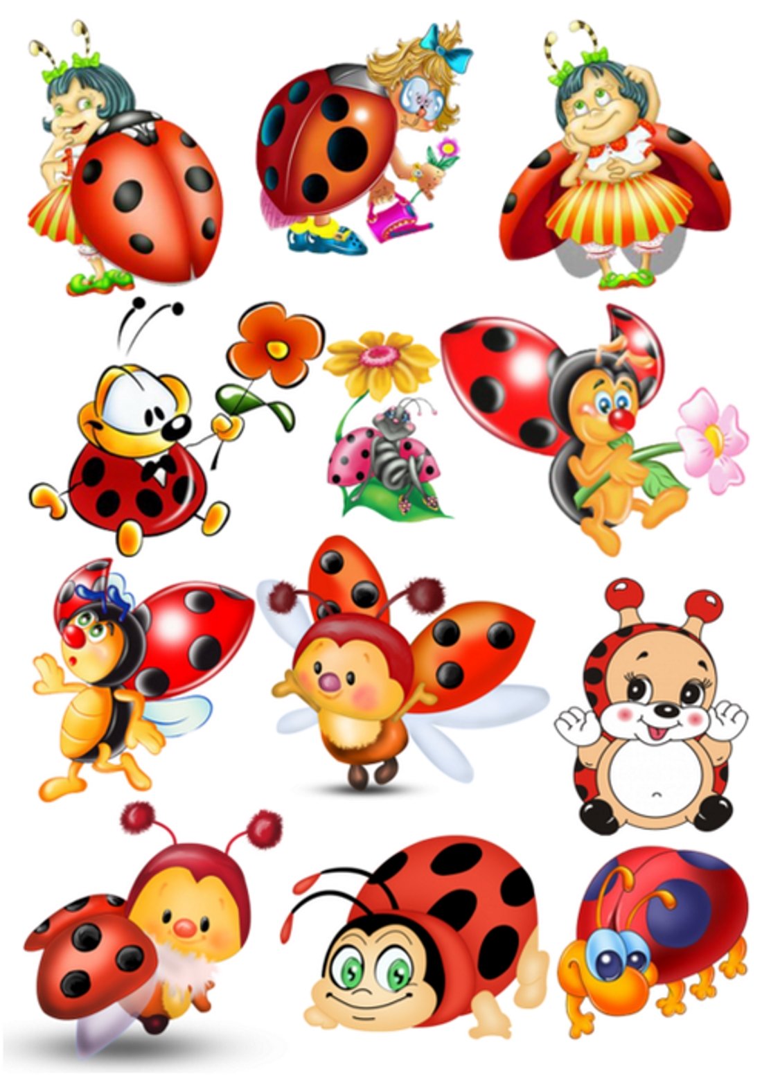 Персонаж Божья коровка из мультика