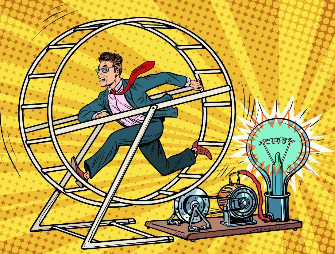 Белка в колесе