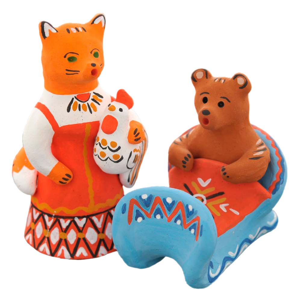 Каргопольская глиняная игрушка