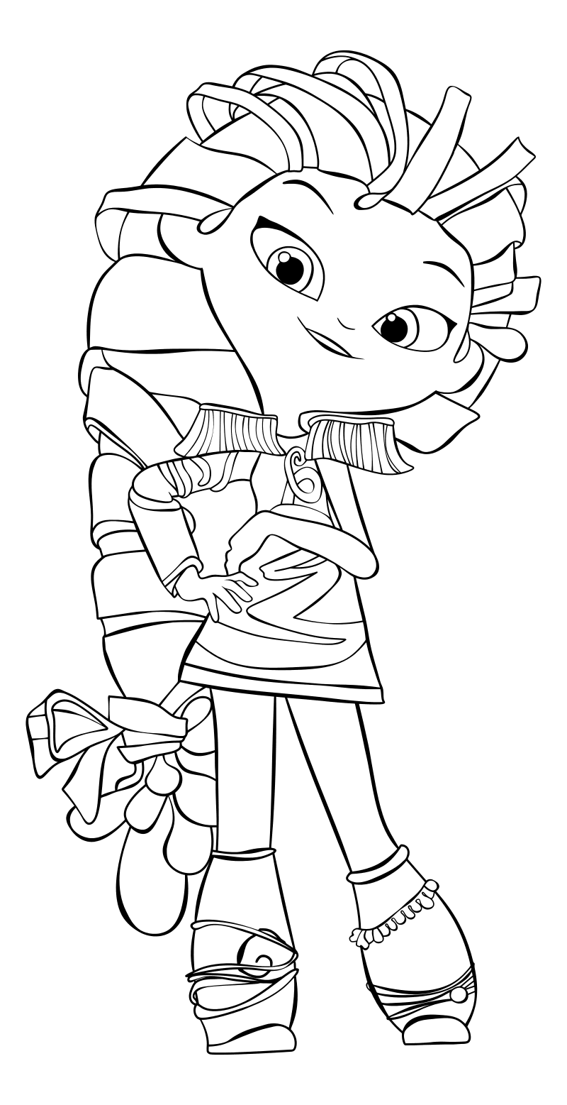 Раскраска сказочный патруль Варя