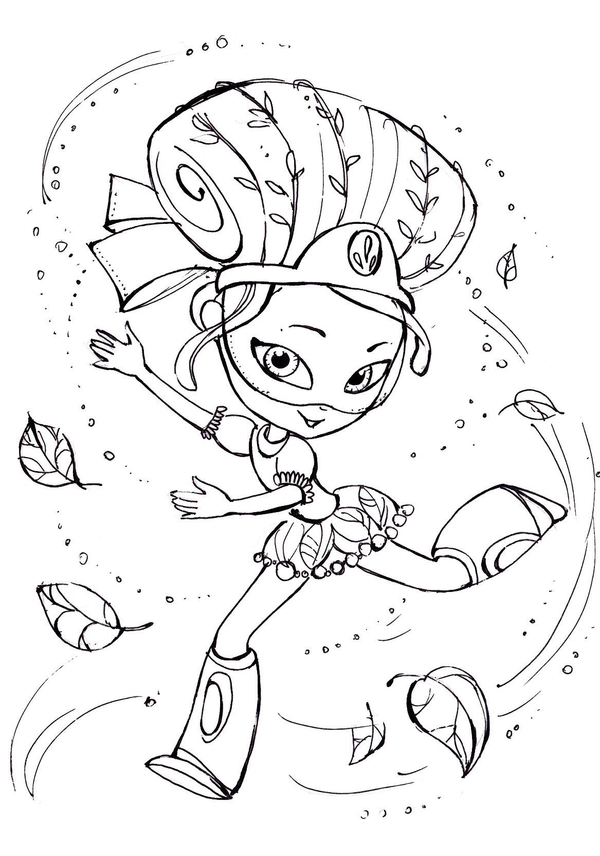 Сказочный патруль Снежка раскраска