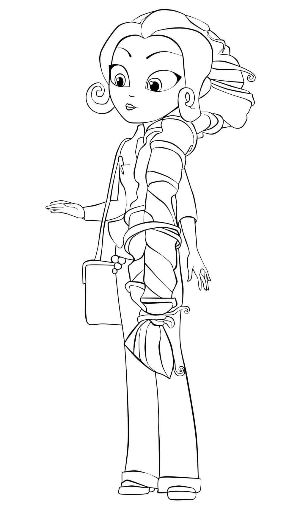 Раскраска сказочный патруль Варя