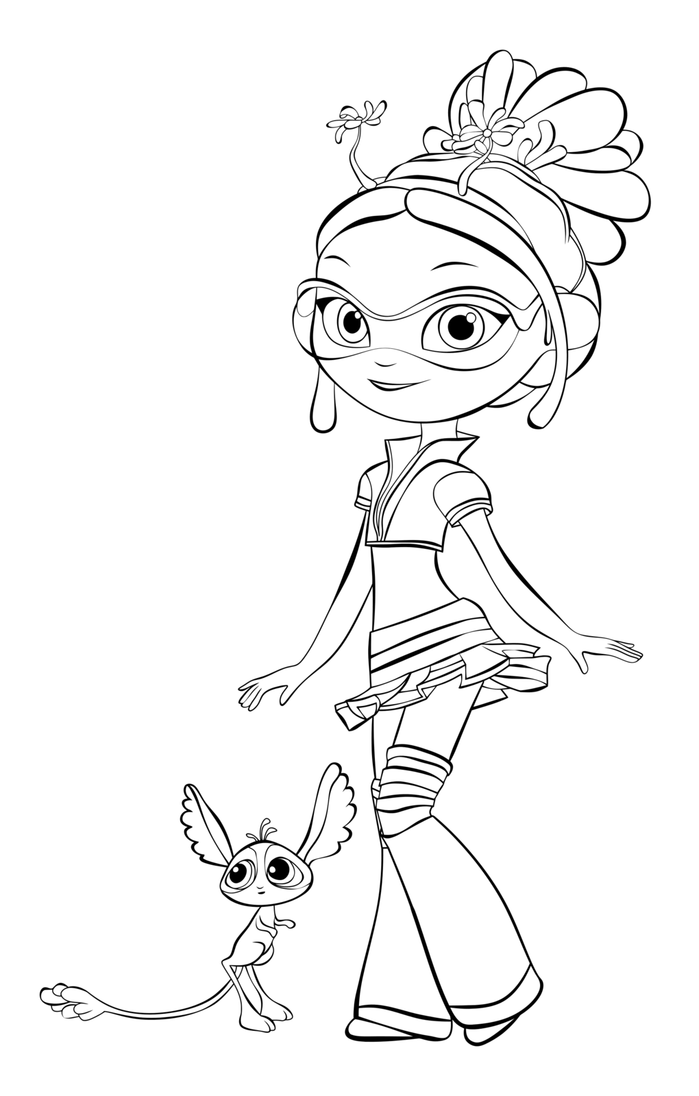 Раскраска сказочный патруль Аленка