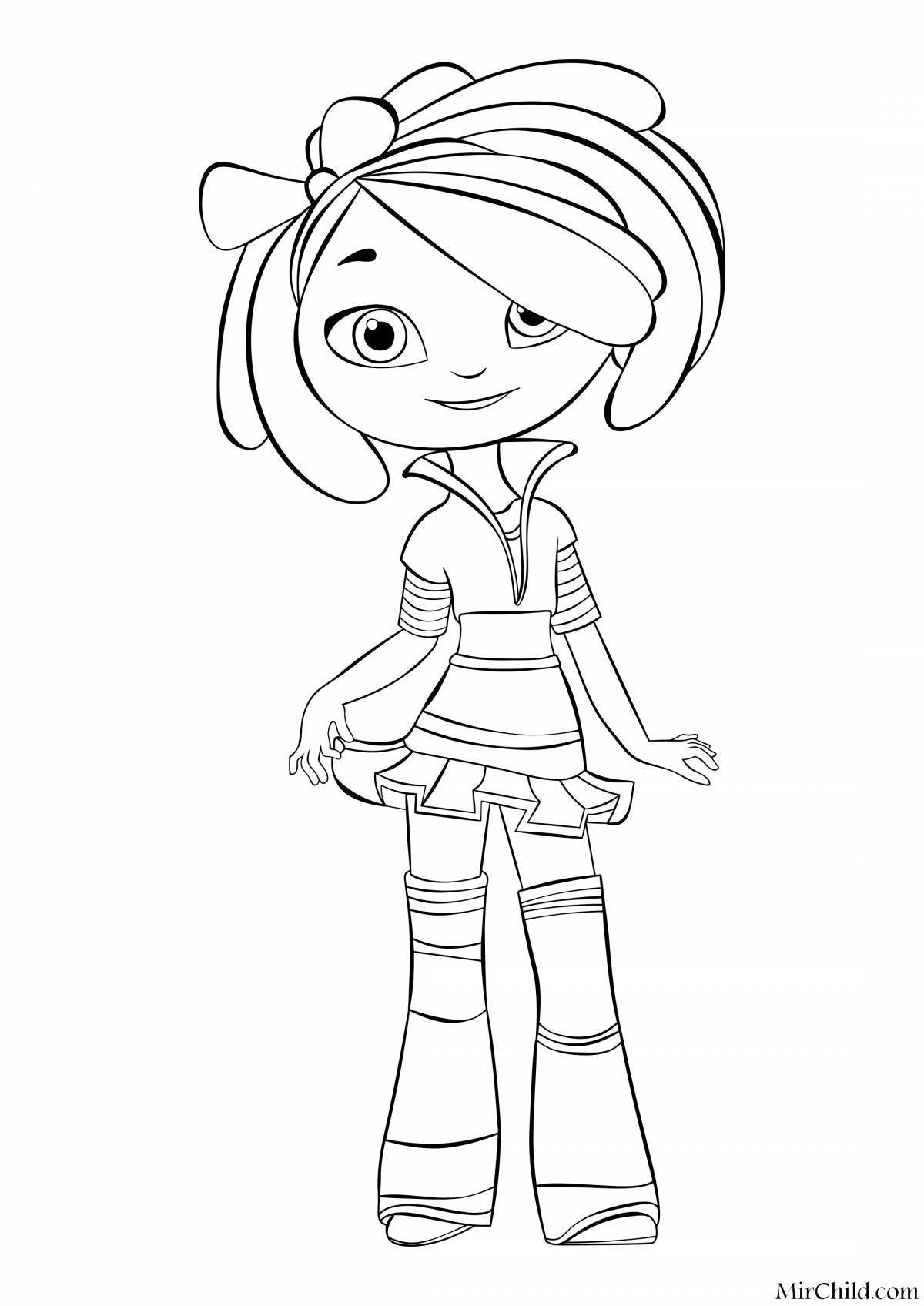 Раскраска сказочный патруль Аленка