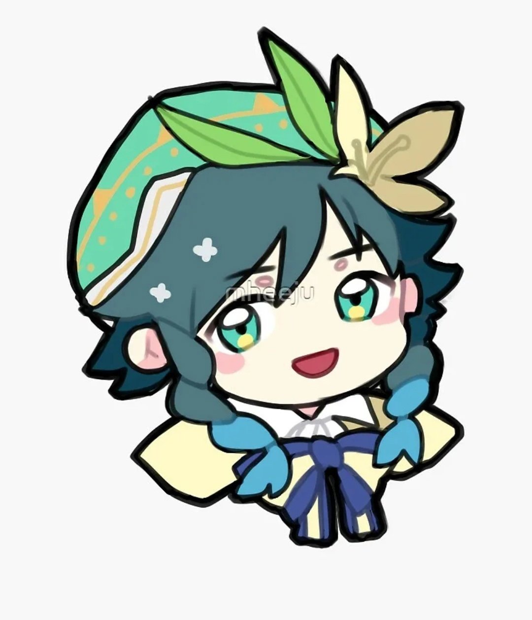 Венти Геншин Импакт Стикеры