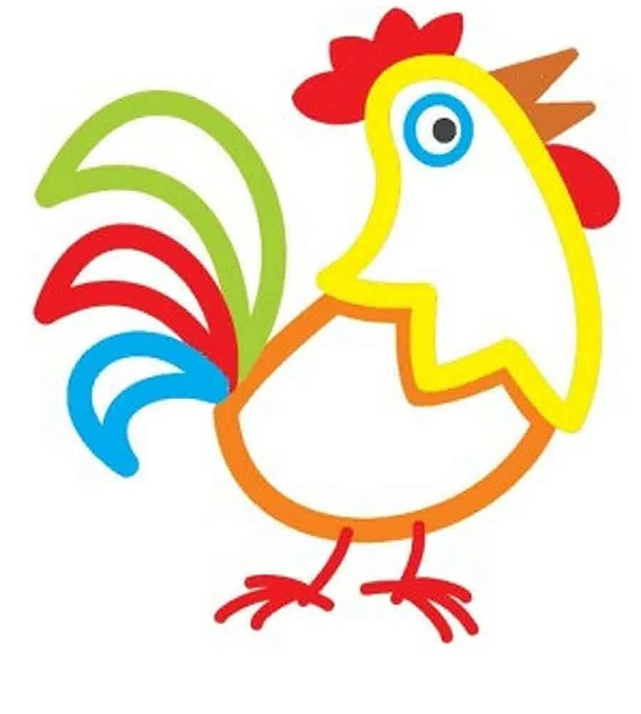 Цветные раскраски для детей