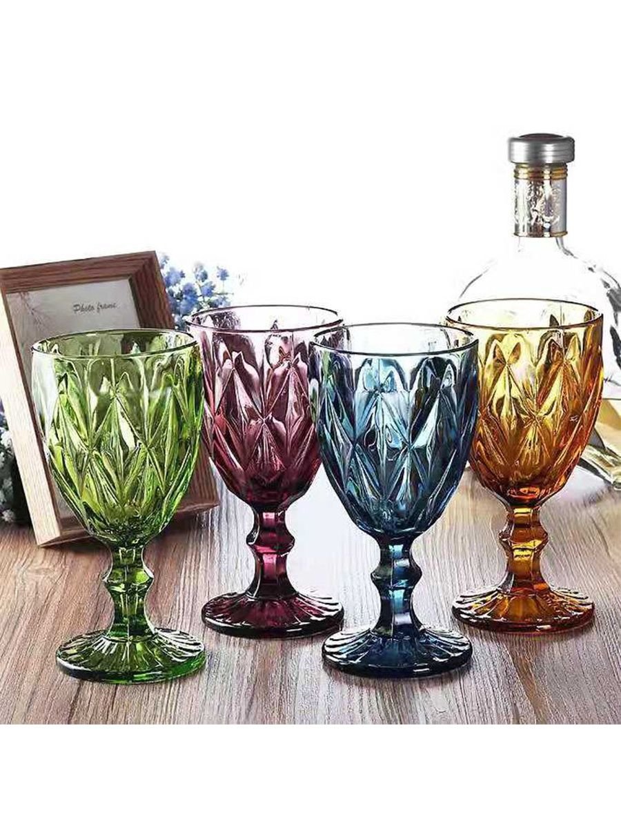 Фужер из стекла изумруд Кубок