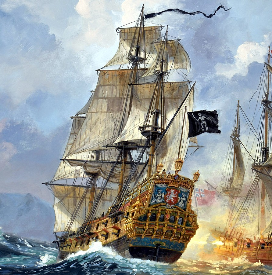 Корабль в море