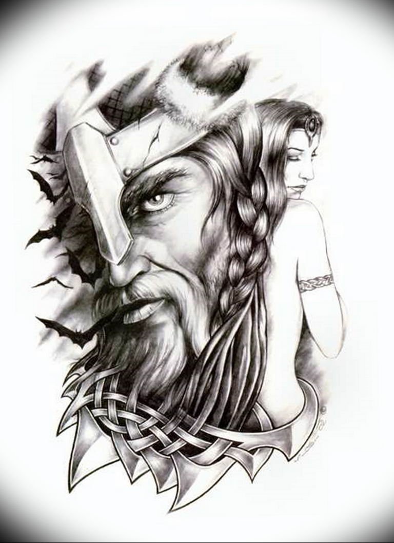 Тату викингов эскизы