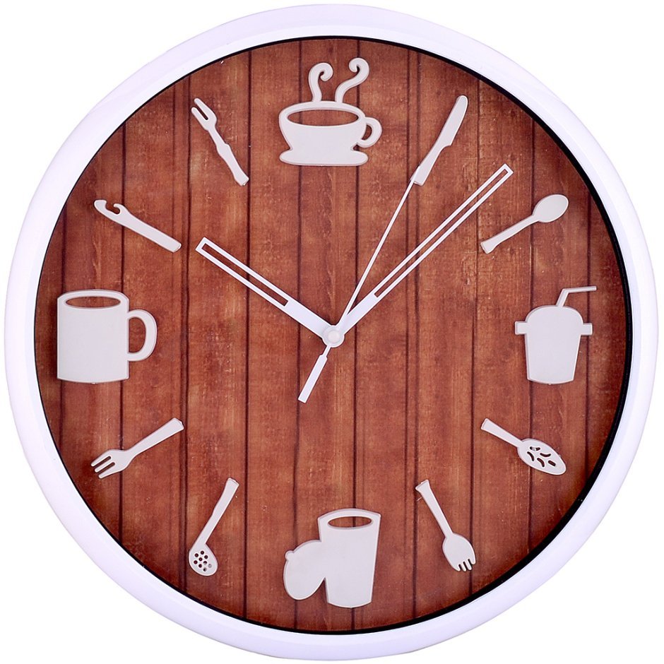 Прикольные настенные часы для кухни