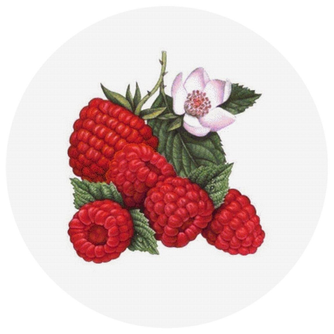 Вышивка крестом малина