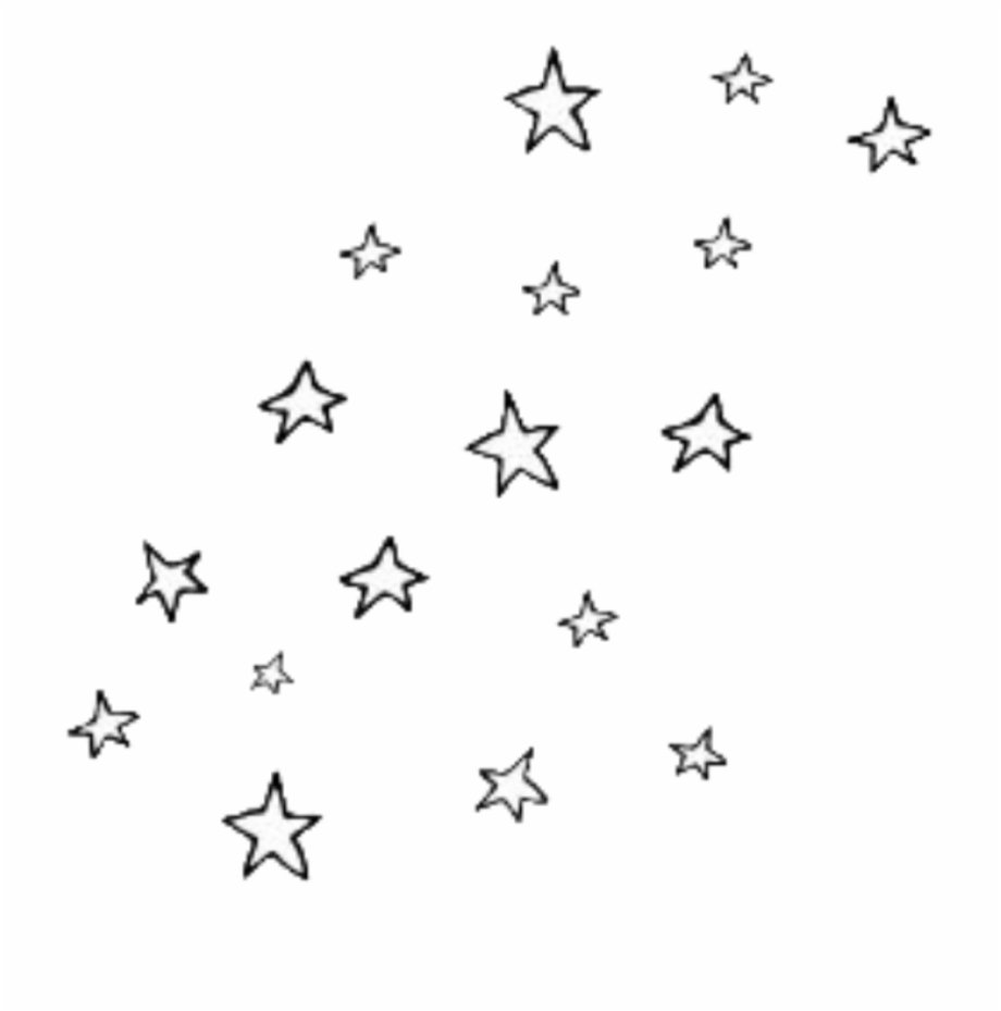 Маленькие звезды на прозрачном фоне