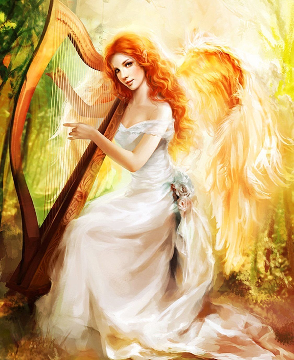 Богиня с арфой