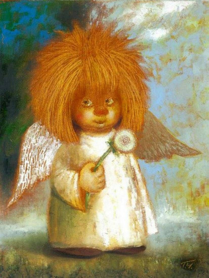 Ангел с одуванчиком Галины чувиляевой