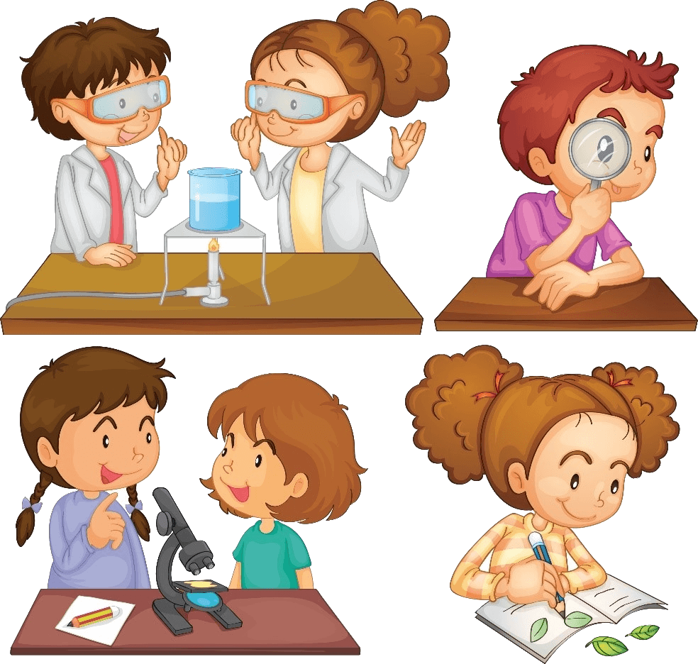 Мультяшные дети ученые