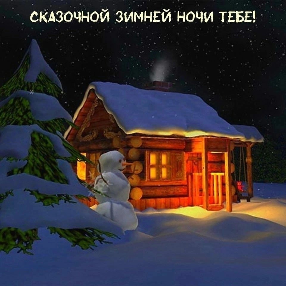 Сказочная зимняя ночь