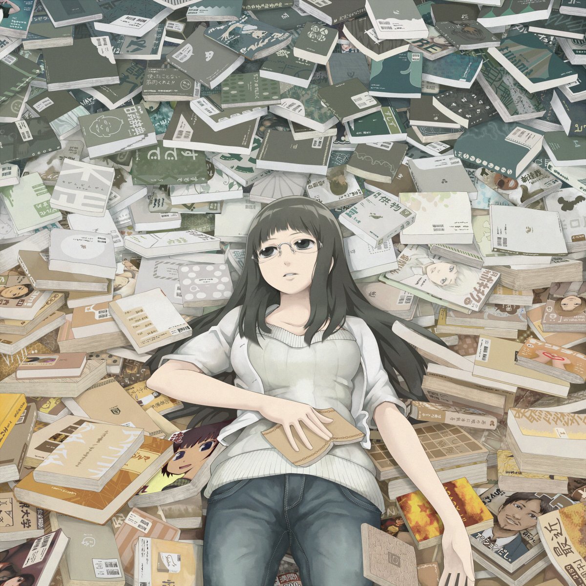 Аниме много книг