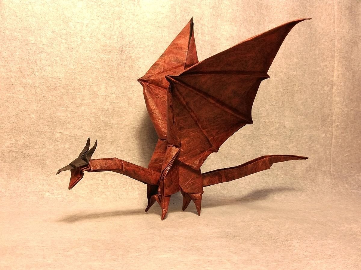 Дракон гуашью