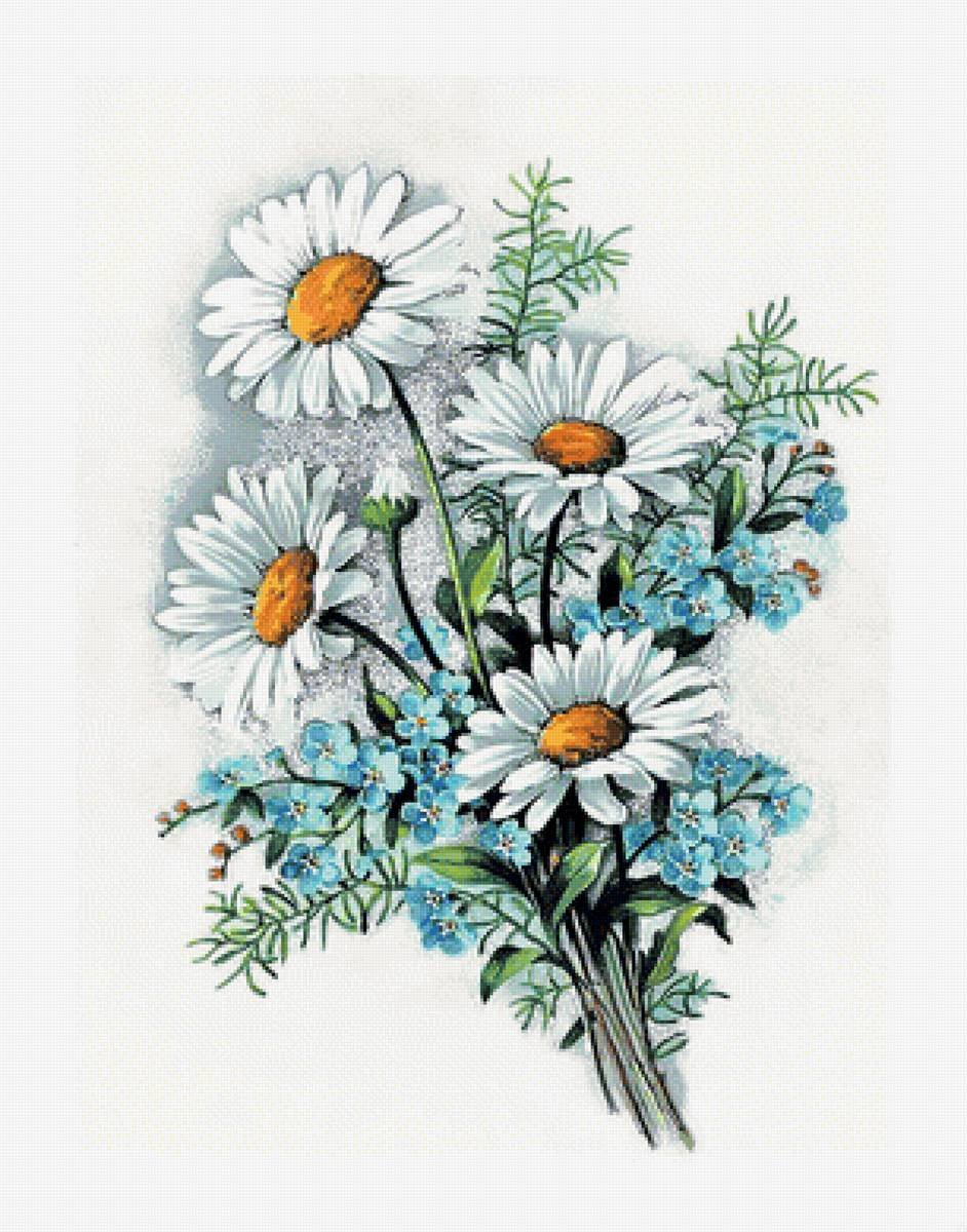 Композиция из полевых цветов