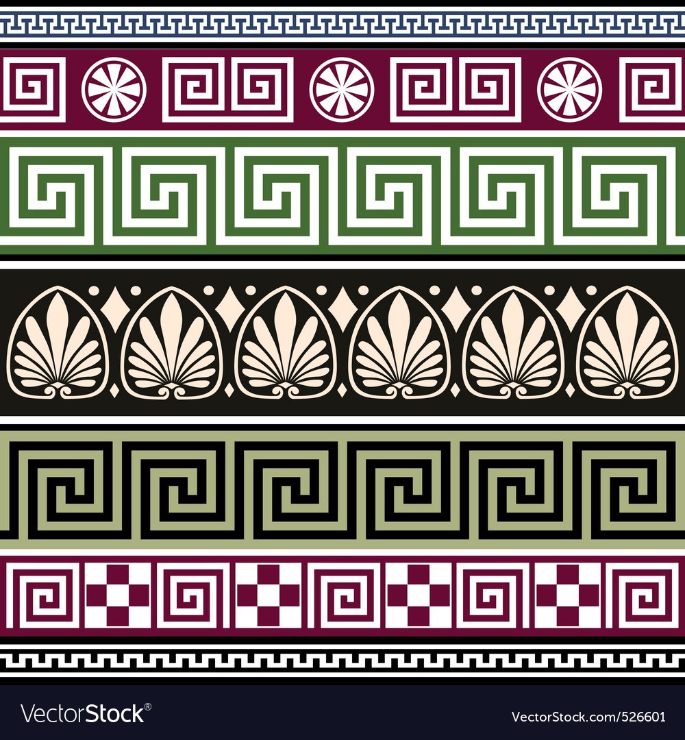 Греческий линейный орнамент