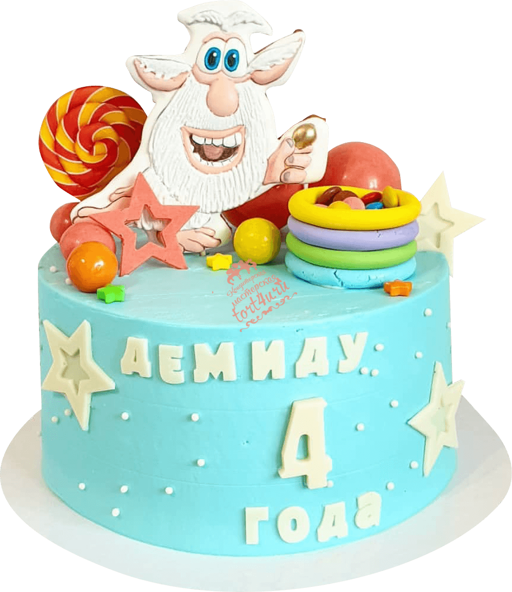 Торт на 2 годика мальчику Буба
